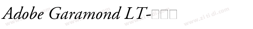Adobe Garamond LT字体转换